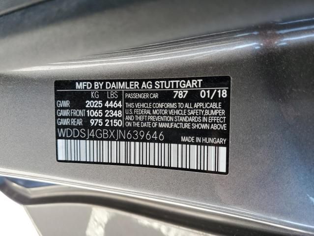 2018 Mercedes-Benz CLA 250 4matic