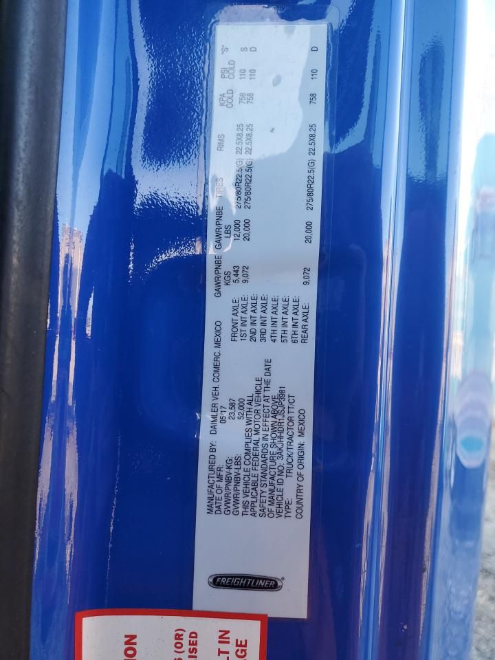 2018 Freightliner Cascadia 126