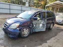 Honda Odyssey exl salvage cars for sale: 2006 Honda Odyssey EXL