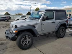 Jeep Wrangler salvage cars for sale: 2019 Jeep Wrangler Sport