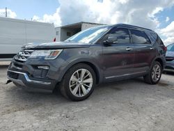 Ford Explorer salvage cars for sale: 2019 Ford Explorer Limited