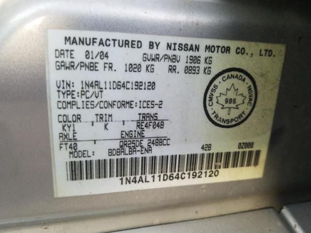 2004 Nissan Altima Base