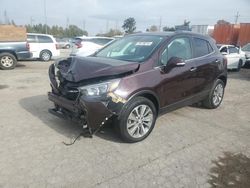 Buick salvage cars for sale: 2018 Buick Encore Preferred