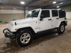 Salvage cars for sale from Copart Chalfont, PA: 2015 Jeep Wrangler Unlimited Sahara