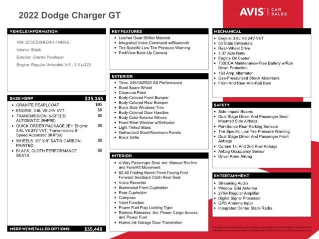 2022 Dodge Charger GT