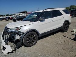 Ford Explorer salvage cars for sale: 2017 Ford Explorer XLT