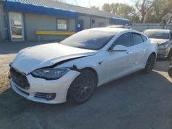 Tesla salvage cars for sale: 2015 Tesla Model S 70D