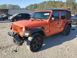 Jeep Wrangler salvage cars for sale: 2018 Jeep Wrangler Unlimited Sport