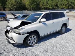 Toyota Highlander salvage cars for sale: 2012 Toyota Highlander Base