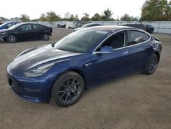 Salvage cars for sale from Copart London, ON: 2018 Tesla Model 3