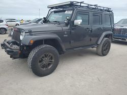 Jeep Wrangler Unlimited Sahara salvage cars for sale: 2016 Jeep Wrangler Unlimited Sahara