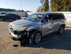 Toyota Highlander salvage cars for sale: 2015 Toyota Highlander Limited