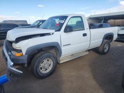 Chevrolet Silverado c2500 Heavy dut salvage cars for sale: 2002 Chevrolet Silverado C2500 Heavy Duty