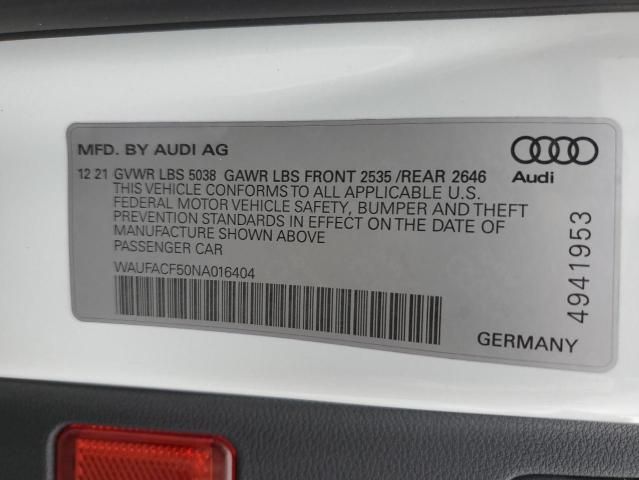 2022 Audi A5 Premium Plus 45