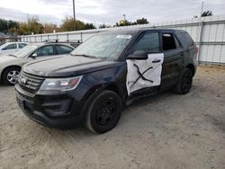 Ford Explorer salvage cars for sale: 2017 Ford Explorer Police Interceptor