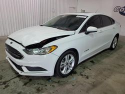 Salvage cars for sale from Copart Tulsa, OK: 2018 Ford Fusion SE Hybrid