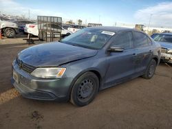 Volkswagen salvage cars for sale: 2012 Volkswagen Jetta SE