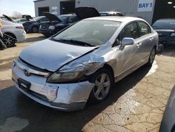 Honda Civic salvage cars for sale: 2007 Honda Civic EX