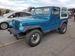 Jeep Wrangler salvage cars for sale: 1993 Jeep Wrangler / YJ