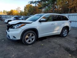 Toyota Highlander salvage cars for sale: 2016 Toyota Highlander Limited