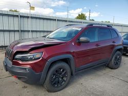 Jeep salvage cars for sale: 2019 Jeep Cherokee Trailhawk