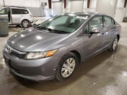 Honda Civic salvage cars for sale: 2012 Honda Civic LX