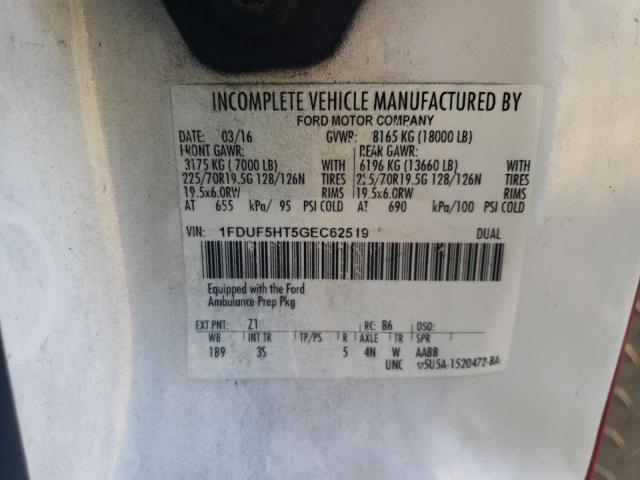 2016 Ford F550 Super Duty