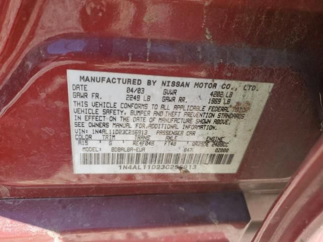 2003 Nissan Altima Base