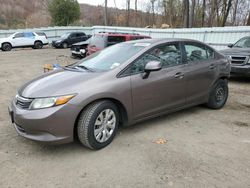 2012 Honda Civic LX en venta en Center Rutland, VT