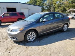 Honda Civic salvage cars for sale: 2012 Honda Civic EX