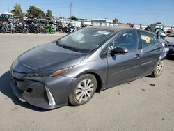 Toyota Prius salvage cars for sale: 2021 Toyota Prius Prime LE