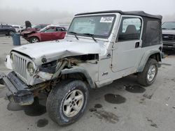 Jeep Wrangler salvage cars for sale: 2002 Jeep Wrangler / TJ X