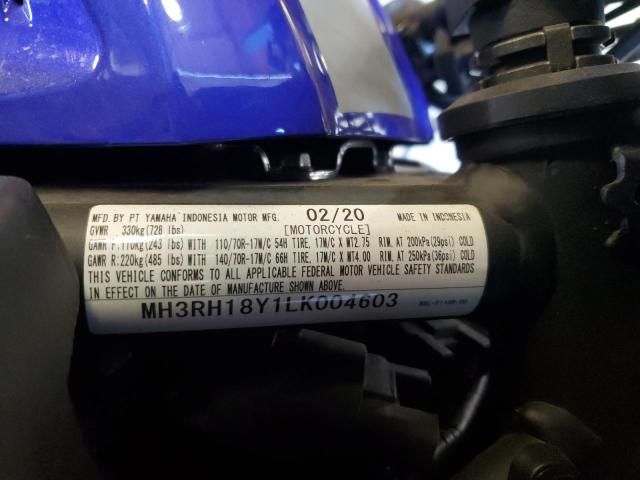 2020 Yamaha YZFR3 A