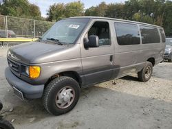 Ford Econoline e350 Super Duty salvage cars for sale: 2007 Ford Econoline E350 Super Duty Wagon