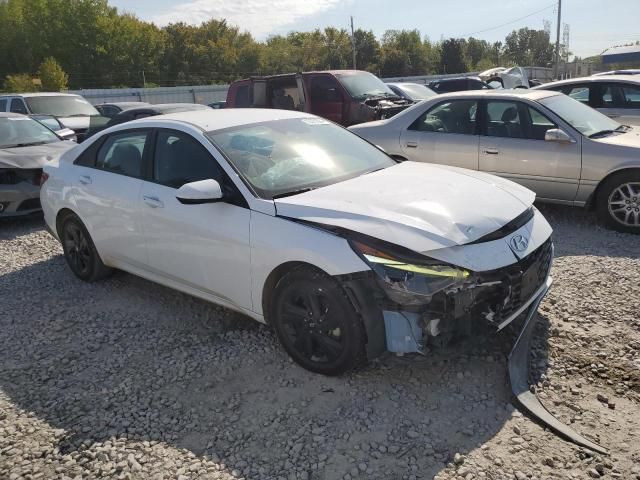 2021 Hyundai Elantra Blue