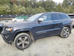 Jeep Grand Cherokee salvage cars for sale: 2014 Jeep Grand Cherokee Overland