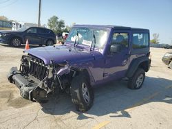 Salvage cars for sale from Copart Pekin, IL: 2017 Jeep Wrangler Sport