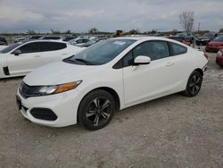 Honda Civic salvage cars for sale: 2015 Honda Civic EX