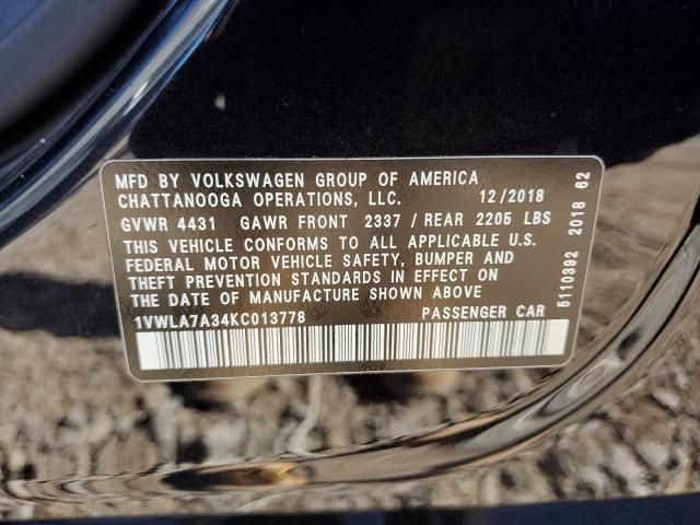 2019 Volkswagen Passat Wolfsburg