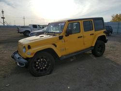 Jeep Wrangler salvage cars for sale: 2021 Jeep Wrangler Unlimited Sahara 4XE