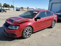 Volkswagen salvage cars for sale: 2016 Volkswagen Jetta SE