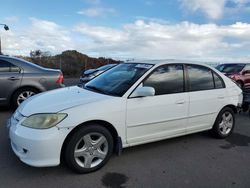 Honda Civic salvage cars for sale: 2004 Honda Civic EX