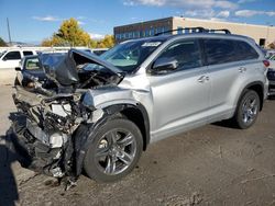 Toyota Highlander salvage cars for sale: 2018 Toyota Highlander Limited