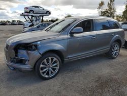 Salvage cars for sale from Copart London, ON: 2013 Audi Q7 Prestige