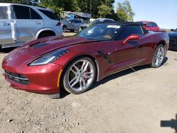 Chevrolet Corvette salvage cars for sale: 2019 Chevrolet Corvette Stingray 2LT