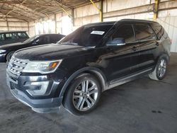 Ford Explorer salvage cars for sale: 2017 Ford Explorer XLT