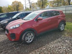 Salvage cars for sale from Copart Central Square, NY: 2019 KIA Sportage LX