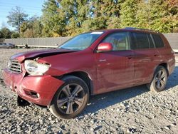 Toyota Highlander salvage cars for sale: 2009 Toyota Highlander Sport