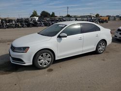 Volkswagen salvage cars for sale: 2017 Volkswagen Jetta S