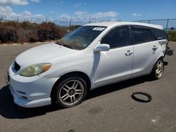 Toyota Corolla salvage cars for sale: 2004 Toyota Corolla Matrix XR